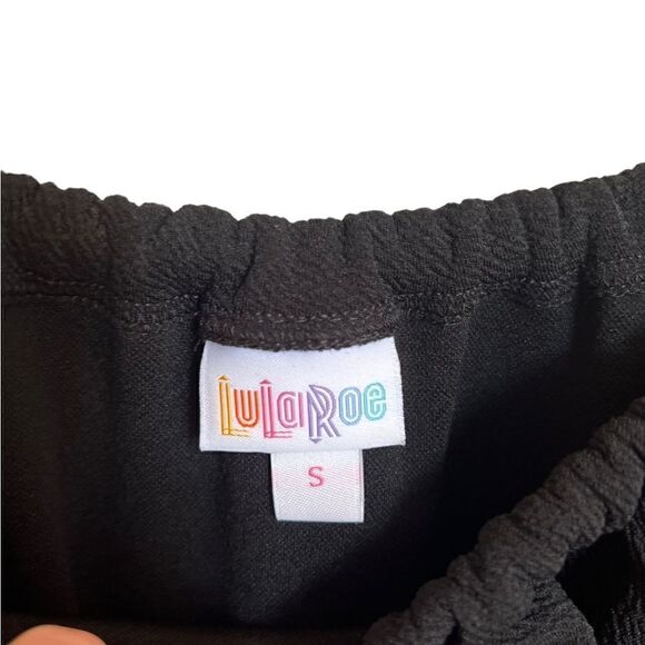 LulaRoe Cici Mermaid Ruffled On/Off Shoulder Midi Dress Black Size Small - Picture 4 of 6